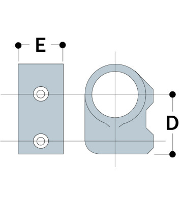 Short tee 10-87 - 48.3 / 42.4 mm 10-87 Kee Klamp® - Kee Safety