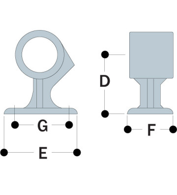 Handrail handle 70-6 - 33.7 mm 70-6 Kee Klamp® - Kee Safety