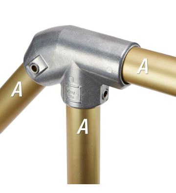 Short tee 10-87 - 48.3 / 42.4 mm 10-87 Kee Klamp® - Kee Safety